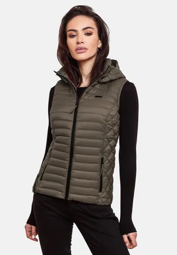 Marikoo Steppweste mit abnehmbarer Kapuze grau S (36) - Modische Steppweste in Grau mit abnehmbarer Kapuze. Ideal für wechselhaftes Wetter und vielseitige Outfits. Komfortabel und pflegeleicht, perfekt für den Alltag.