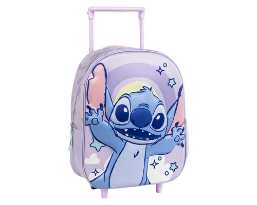 3D-Schulrucksack Stitch mit Rollen – Disney-Spaß für Kinder - Trolley-Rucksack im niedlichen Stitch-Design mit 3D-Effekt, ideal für die Kita oder Ausflüge. Leicht, robust und mit Rollen für müheloses Ziehen – der perfekte Begleiter für kleine Disney-Fans!