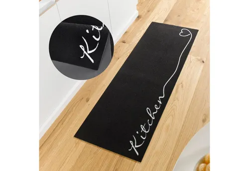 HANSE Home Küchenläufer Kitchen Herz – Rutschfest & Pflegeleicht - Kurzflor-Läufer mit rutschhemmender Beschichtung, ideal für die Küche. Pflegeleicht aus strapazierfähigem Kunstfaser-Material, sorgt für Sicherheit und Stil.