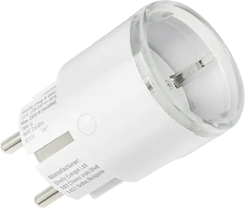 Shelly Plug S MTR Gen3 Weiß - Matter-zertifizierte Smart-Steckdose mit Leistungsüberwachung, ideal für die einfache Integration in Dein Smart Home