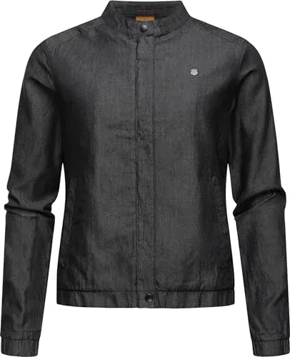 Ragwear Damen Blousonjacke Malawi Denim in Jeans-Optik, Gr. XL - Leichte Sommerjacke für Damen, ideal für lässige Outfits an warmen Tagen. Hochwertiges, ultraleichtes Material sorgt für Komfort und Bewegungsfreiheit.