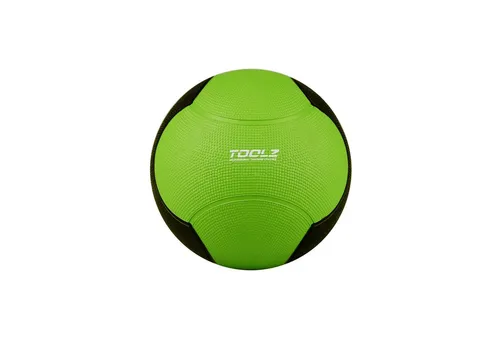 TOOLZ Medizinball 4kg - Grün für effektives Training - Gymnastikball mit genoppter Gummioberfläche für optimalen Grip, perfekt für Kraft- und Schnellkrafttraining sowie Rehabilitation.