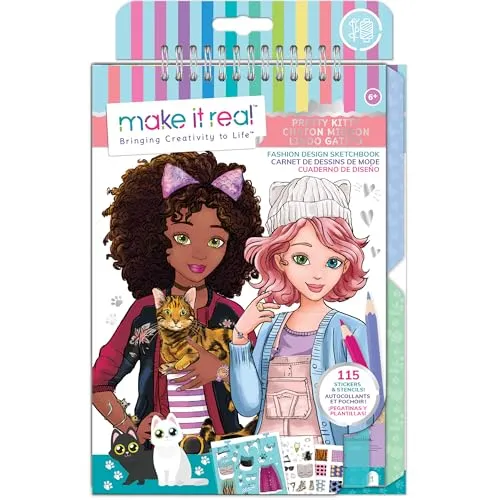Make It Real – Fashion Design Sketchbook: Pretty Kitty (3204)