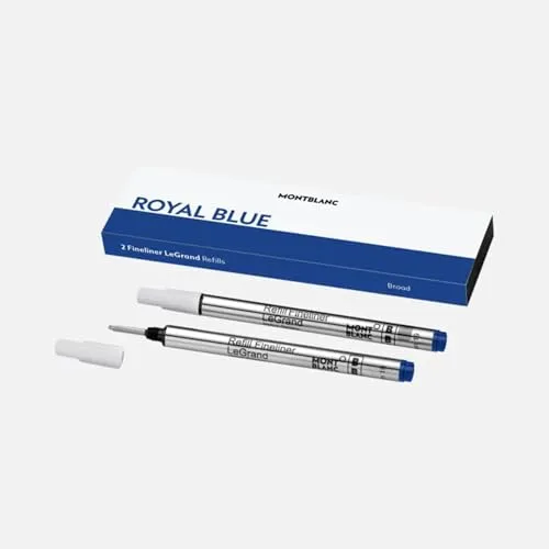 Montblanc Finelinerminen Royal Blue B, blau, für LeGrand, Strichbreite 0,8 mm, 2 Stück