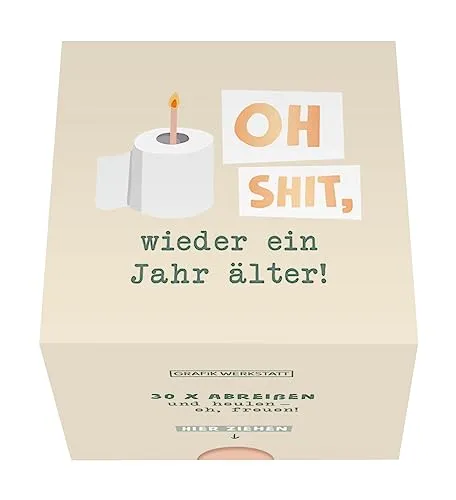 Grafik-Werkstatt Message in a Box | Geschenkidee | 30 Kärtchen zum abreissen | Oh shit