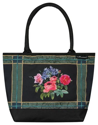 von Lilienfeld Handtasche Shopper Blumen Bonny Bouquet - Handtasche aus strapazierfähigem Polyester mit opulentem Rosenbouquet-Design, ideal für stilbewusste Frauen, die Farbe und Eleganz lieben.