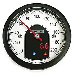motogadget motoscope tiny - Multifunktionsinstrument in Schwarz - Kompaktes Multifunktionsinstrument für Kfz, misst Geschwindigkeit präzise und zeigt diese analog an. Hochwertiges, wasserdichtes Gehäuse aus Aluminium für einfache Integration.