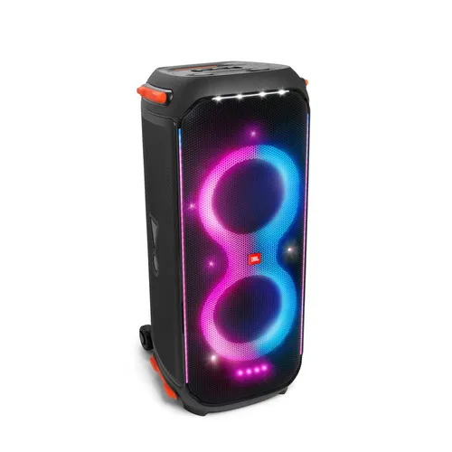 JBL PartyBox 710 Lautsprecher - Schwarz, spritzwassergeschützt mit synchronisierter Lichtshow und True Wireless Sound für unvergessliche Partys