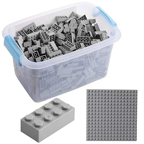 Katara Bausteine Box-Set mit 520 Steinen - Spielbausteine mit 520 Teilen, inklusive Grundbauplatte und Box. 100% kompatibel mit Sluban, Papimax, Q-Bricks und LEGO® – ideal für kreative Bauprojekte!