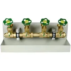 ATV-Station mit Rinne, 4-fach Anschluss - Sonstige, ideal für die effiziente Verteilung von Wasser mit oberem Anschlussgewinde 1 1/2" und G 1".