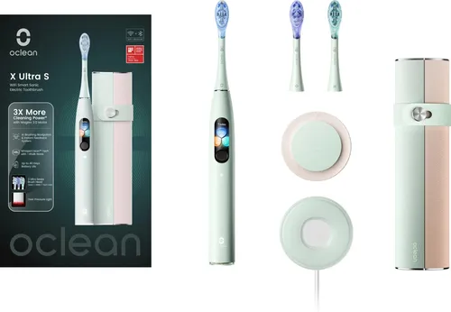 OCLEAN X Ultra S (Mint) - Intelligente Zahnbürste - Zahnreinigung & Zahnpflege mit 84.000 Bewegungen pro Minute, personalisierbaren Reinigungsmodi über die App für optimale Mundhygiene.