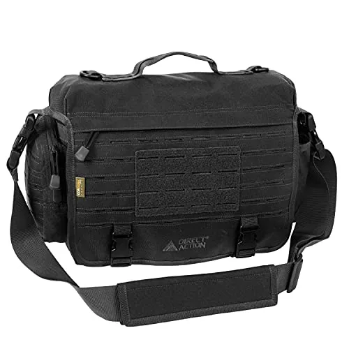 Direct Action Messenger Laptop Akten Office Bag Tasche Schwarz