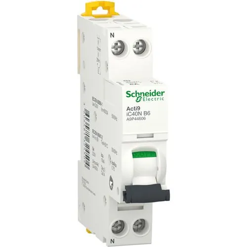 Schneider Electric A9 IC40N 1PN B 6A 6000A/10KA / SCHN.E A9P44606
