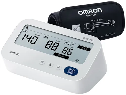 OMRON X3 Comfort AFib - Digitales Blutdruckmessgerät mit Vorhofflimmern Erkennung - Digitale Oberarm-Blutdruckmessgeräte, klinisch validiert, ideal für Diabetiker und Schwangere, mit Intelli Wrap Manschette für präzise Messungen und 5 Jahren Garantie.