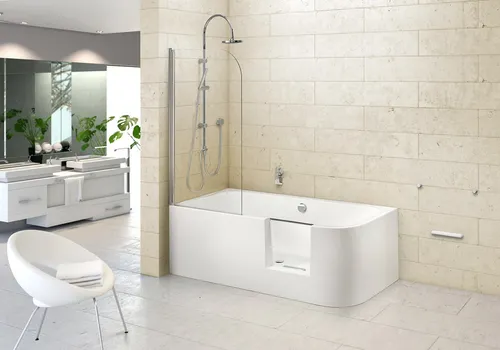 Badewannen Set OTTOFOND Free Gate 80 x 180 cm - Sanitäranlagen & Zubehör, hochwertiges Acrylmaterial für eine langlebige und pflegeleichte Badewanne