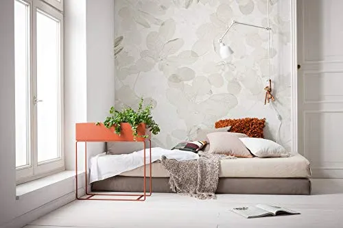 Komar Vlies Fototapete SHEER GREY, 400 x 250 cm (Breite x Höhe), Tapete, Schlafzimmer, Wohnzimmer, Flur, Design, Dekoration, Wanddeko