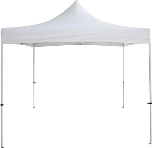 TrendLine Faltpavillon weiß, 295 x 295 cm - Pavillons & Pergolen, wetterfest und ideal für Gartenpartys oder Veranstaltungen im Freien.