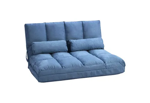 HOMCOM Bodenstuhl 2-in-1 Bodensessel Bett - Sofas & Couches: Flexibles 2-in-1 Design, einfach von Sofa zu Bett umstellbar, ideal für kleine Räume und höchsten Komfort beim Entspannen oder Schlafen.
