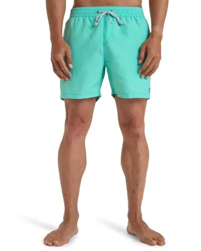 Billabong All Day Layback 16" - Schwimmshorts für Männer in Grün - Badeshorts für Herren, aus recyceltem Polyester gefertigt, mit wasserabweisender Micro-Repel-Beschichtung für schnellen Trocknungsprozess und optimalen Komfort.