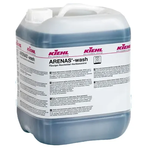 Kiehl ARENAS®-wash 20 L - Hochkonzentriertes Waschmittel - Phosphatfreies Waschmittel-Konzentrat für Bunt- und Weißwäsche, erzielt hohen Weißgrad und enthält pflanzliche Rohstoffe. Ideal für Temperaturen von 30-90 °C.