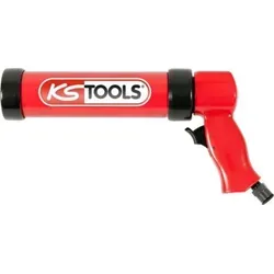 KS Tools 515.3910 Druckluft Silikonpistole 310 ml - Kartuschenpresse mit ergonomischem Griff und einstellbarem Durchfluss, ideal für präzise Anwendungen von Klebstoffen und Silikonen.