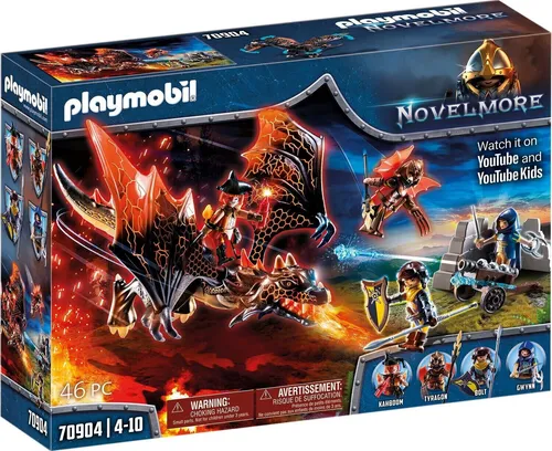 Playmobil Novelmore - Drachenattacke (70904) - Figuren, spannendes Drachenabenteuer für Kinder ab 3 Jahren, fördert Kreativität und Fantasie.