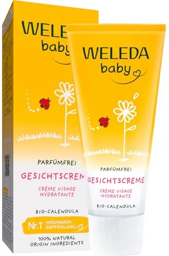 Weleda Calendula Gesichtscreme parfümfrei 50 ml - Die parfümfreie Gesichtscreme von Weleda bietet sanfte Pflege für empfindliche Haut. Mit wertvollem Bio-Calendula und Bio-Mandelöl sorgt sie für eine optimale Feuchtigkeitsversorgung. Ideal für die tägliche Anwendung bei Babys und Kleinkindern.