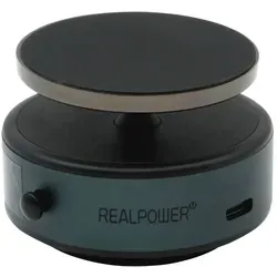 RealPower Carholder MH-1 mit Vakuumfunktion - Handyhalterung mit MAG safe, bietet sicheren Halt und einfache Montage im Auto für ein optimales Navigationserlebnis.