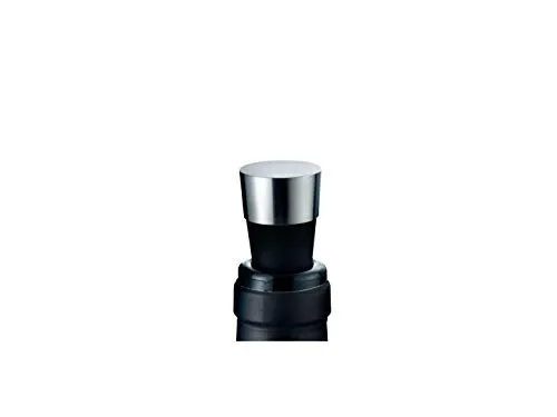 Rosendahl Grand Cru Weinverschluss H9 cm - Weinverschluss aus Edelstahl, schwarz, mit dänischem Design für stilvolle Aufbewahrung von Wein. Ideal für Kenner, die Qualität und Ästhetik schätzen.