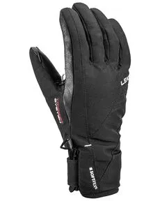 Leki Skihandschuhe Damen CERRO 3D schwarz 6,5 - Wasserdichte und wärmespeichernde Skihandschuhe für Damen, ideal für Tourenski und Ski Alpin, Größe 6,5.