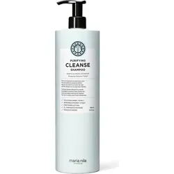 Maria Nila Purifying Cleanse Haarshampoo 1000 ml - Shampoo zur tiefenreinigenden Haarpflege, entfernt Ablagerungen und Rückstände, mit kühlendem Pfefferminzextrakt und pflegender Aloe Vera für erfrischtes Haar und Kopfhaut.