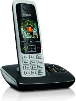 Gigaset C430A - Schnurloses DECT-Telefon mit Anrufbeantworter - Festnetztelefon mit großem TFT-Farbdisplay und ECO DECT Technologie für reduzierten Energieverbrauch, ideal für stilvolle Kommunikation.