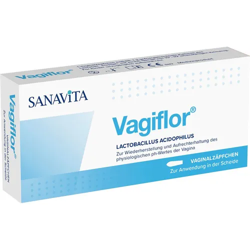 Vagiflor Vaginalzäpfchen 6 ST - Arzneimittel zur Wiederherstellung der vaginalen Flora, unterstützt den physiologischen pH-Wert und hilft bei Beschwerden durch Infektionen oder Antibiotika-Einsatz.