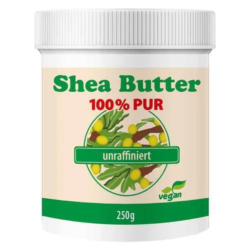 Sheabutter unraffiniert 100% pur - Arzneimittel für Hautpflege, ideal bei trockener Haut dank hervorragender Rückfettung und Wasserbindungsvermögen.
