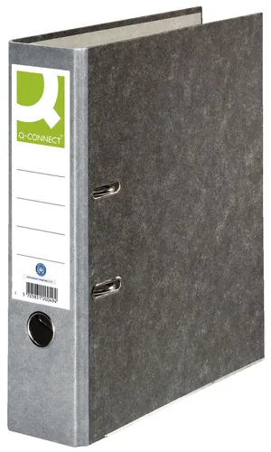 Wolkenmarmor-Ordner - A4, 80 mm, grau