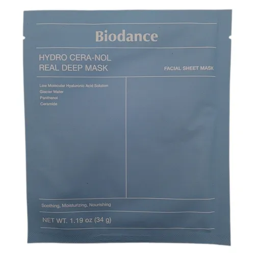 BIODANCE Hydro Cera-nol Real Deep Maske, Overnight Hydrogel Maske, beruhigend, f
