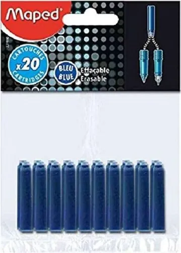Maped Tintenpatrone blau im Blister (20 Patronen)