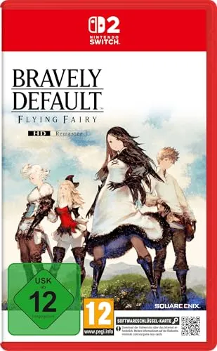 Bravely Default Flying Fairy HD Remastered für Nintendo Switch 2 - Nintendo Switch-Spiel mit fesselndem RPG-Gameplay, entdecke die Geheimnisse der Kristalle und passe deinen Charakter individuell an.
