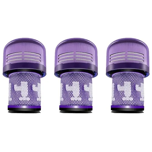 AllSpares HEPA-Filter für Dyson V12 Slim und Detect Slim - Staubsaugerfilter für Dyson V12 Slim und Detect Slim - Hochwertige HEPA-Filter in Top-Qualität, ideal für allergikerfreundliche Reinigung. Verpackungseinheit: 3 Stück.