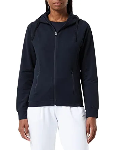 Venice Beach Kirsty 4032 OB Sweatjacke mit Kapuze in Schwarz (XS) - Trainingsjacke mit kuscheligem Innenfutter und trendigem Design, perfekt für Sport und Freizeit.
