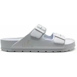 thies 1856 Ecofoam Sandale Vegan - Weiße Sandalen in Größe 40 EU - Vegan und umweltfreundlich: Diese leichten Sandalen bieten hohen Tragekomfort und sind ideal für den Alltag. Hergestellt aus recyceltem EVA, wasserfest und nachhaltig.