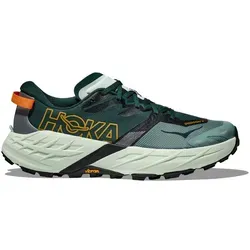 HOKA Speedgoat 7 Herren Trailrunning Schuhe grün EU 42 - Der HOKA Speedgoat 7 Herren: Der optimale Trailrunning Schuh für jedes Terrain. Mit reaktionsfreudiger SCF-Zwischensohle und legendärem Grip für ein sicheres Lauferlebnis.