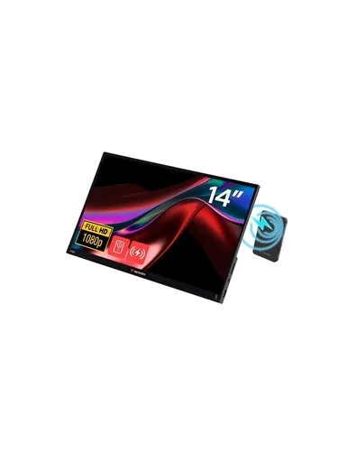 Verbatim Touchscreen-Monitor 14 Zoll - Monitore: Tragbarer 14 Zoll Touchscreen-Monitor mit 10-Punkt-Touch und kabelloser Stromversorgung für maximale Flexibilität unterwegs.