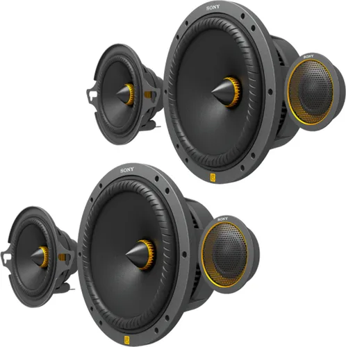 Sony XS-163ES | 6,5' (16 cm) Mobile ES(TM) Dreiwege-Komponentenlautsprecher - Car-HiFi-Lautsprecher mit herausragendem Klang und leistungsstarker Dreiwege-Technologie für ein beeindruckendes Hörerlebnis im Auto.