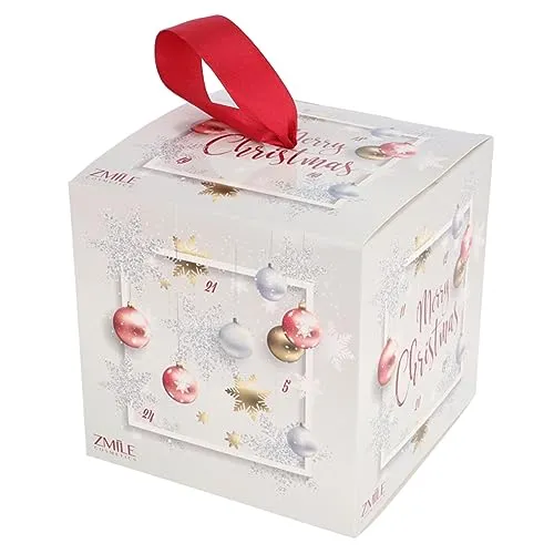 ZMILE COSMETICS Beauty Adventskalender 'Merry Christmas' silver/gold/magenta- 24 Überraschungen zum Schminken und Stylen im trendigen Würfel-Adventskalender mit veganer Kosmetik