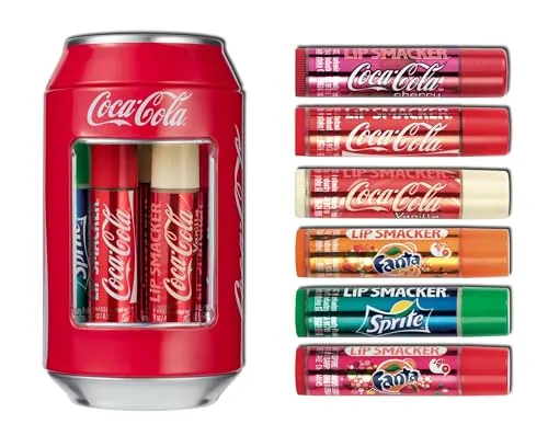 Lip Smacker Lippenbalsam-Set - Verschiedene Geschmacksrichtungen - Lippenpflege für Kinder mit verschiedenen Geschmäckern, ideal als Geschenkset für kreative Kids und süße Lippenpflege.