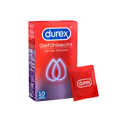Durex Gefühlsecht Extra Feucht Kondome - Arzneimittel - Extra feuchte Kondome für maximales Gefühl und mehr Komfort beim Liebesspiel.