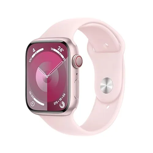 Watch Series 9 (GPS + Cellular) - 45 mm Pink Aluminium, 64 GB Speicher, refurbished und umfangreiche Gesundheitsfunktionen