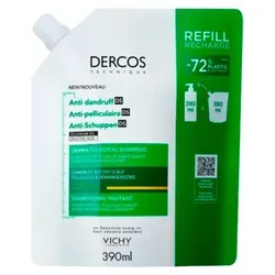 Vichy Dercos Anti-Dandruff Dry Hair Dermatological Shampoo Stärkungsshampoo gegen Schuppen für trockenes und gefärbtes Haar Refill 390 ml