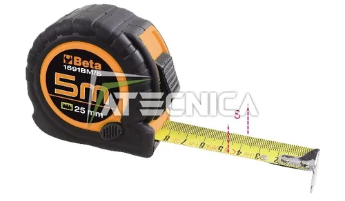 Flessometro Meter Portabel Beta Tools 1691BM/8 Länge 8 M Breite 32 Mm